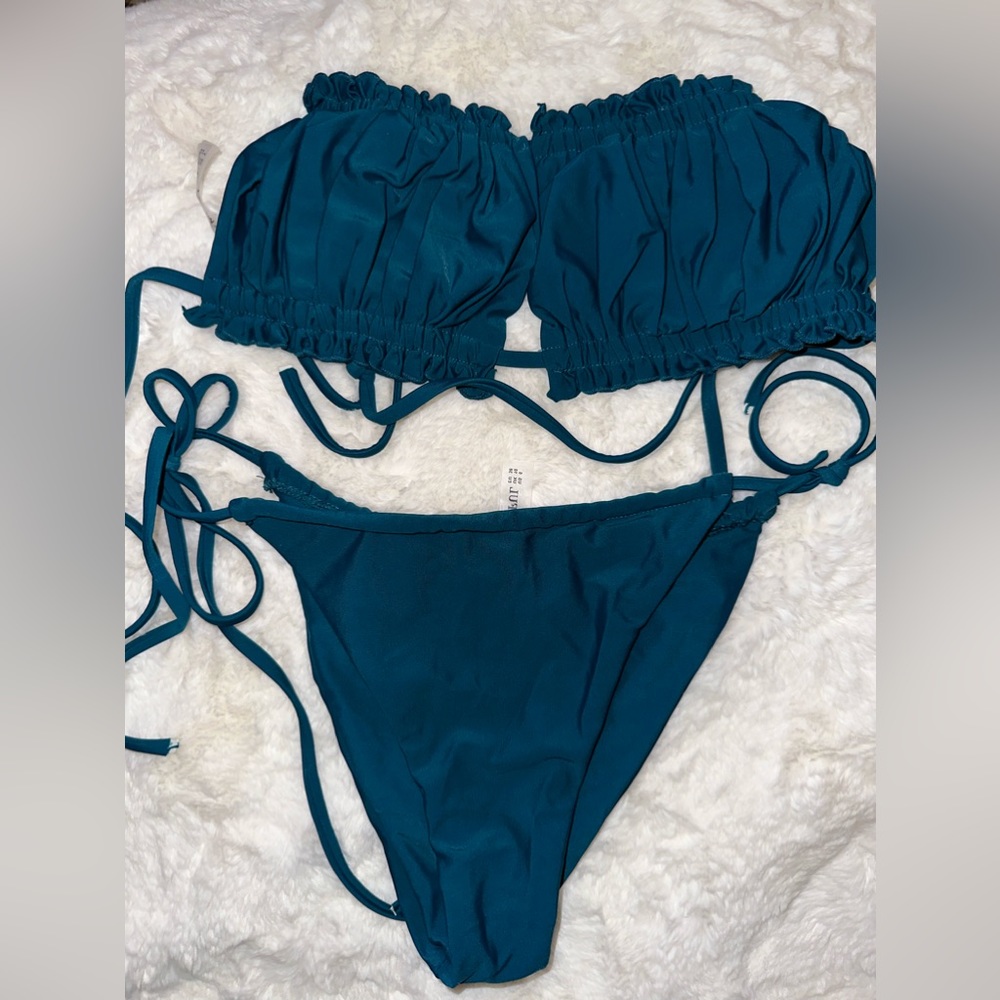 Blue bikini